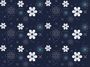 Preview wallpaper flowers, patterns, shapes
