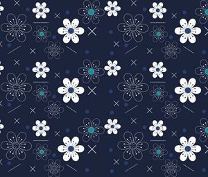Preview wallpaper flowers, patterns, shapes