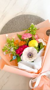 Preview wallpaper flowers, petals, bouquet, bright