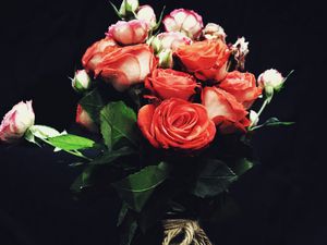 Preview wallpaper flowers, roses, bouquet, red roses