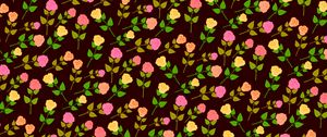 Preview wallpaper flowers, vector, roses