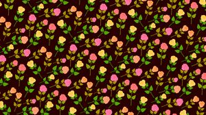 Preview wallpaper flowers, vector, roses