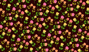 Preview wallpaper flowers, vector, roses