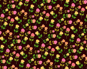 Preview wallpaper flowers, vector, roses