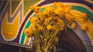 Preview wallpaper flowers, yellow, bouquet, bright