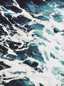 Preview wallpaper foam, waves, water, surface, ocean