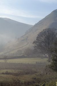 Preview wallpaper fog, mountains, morning, protection