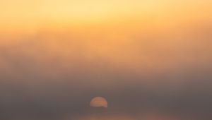 Preview wallpaper fog, sun, minimalism, nature