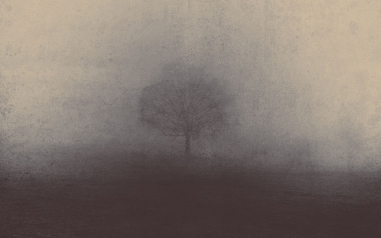 Download wallpaper 1440x900 fog, tree, art, mystical widescreen 16:10