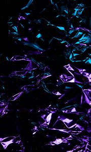 Preview wallpaper foil, glare, folds, abstraction, purple