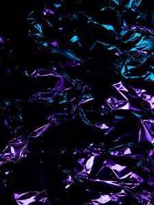 Preview wallpaper foil, glare, folds, abstraction, purple