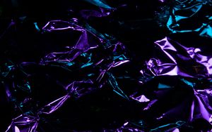 Preview wallpaper foil, glare, folds, abstraction, purple