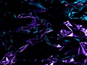 Preview wallpaper foil, glare, folds, abstraction, purple