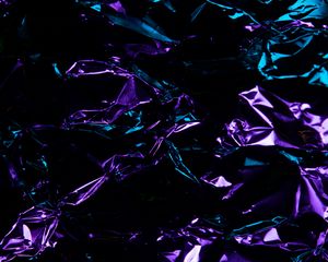 Preview wallpaper foil, glare, folds, abstraction, purple