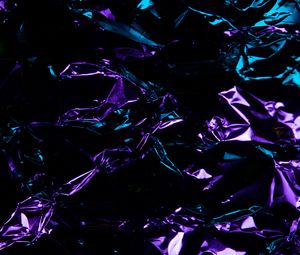 Preview wallpaper foil, glare, folds, abstraction, purple