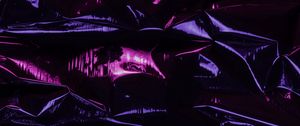 Preview wallpaper foil, purple, dark, texture, surface