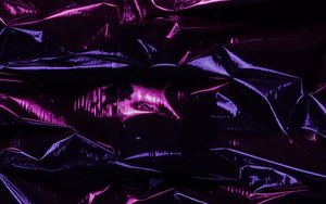 Preview wallpaper foil, purple, dark, texture, surface