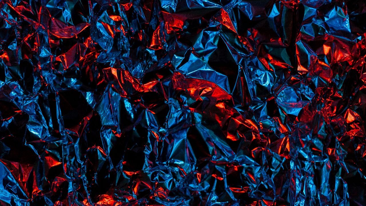 Wallpaper foil, shine, light, blue, red