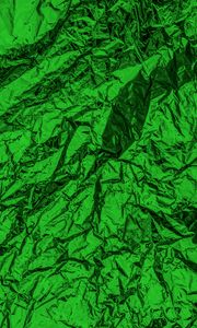 Preview wallpaper folds, metallic, texture, green