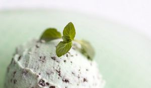 Preview wallpaper food, ice cream, mint, white, green