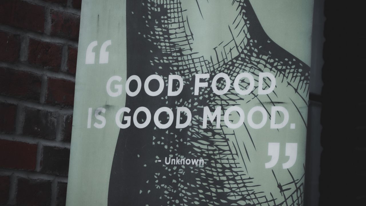 Wallpaper food, mood, inscription, positive, words