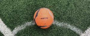 Preview wallpaper football ball, ball, football, lawn, marking