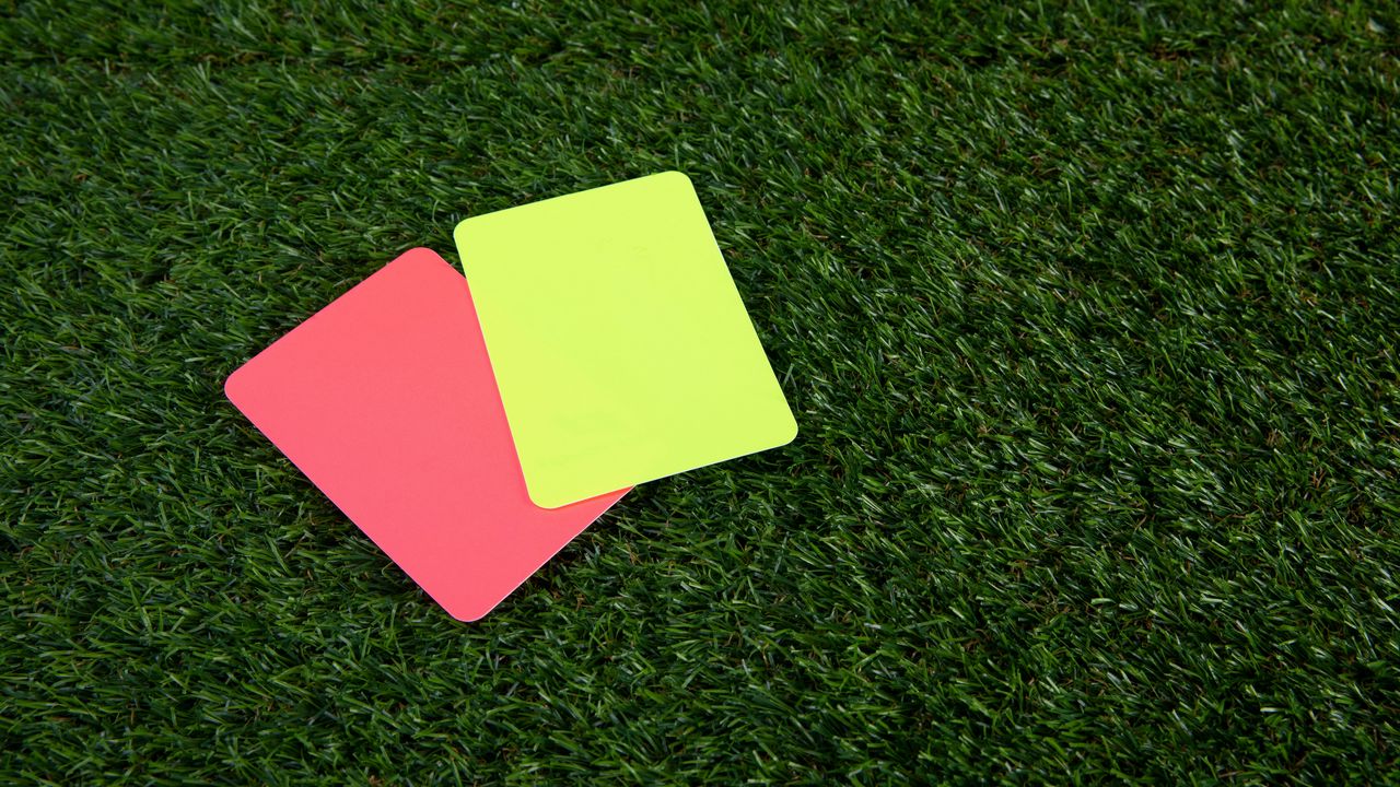 Wallpaper football, cards, lawn, referee, sports