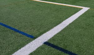 Preview wallpaper football field, lawn, lines, markings, green