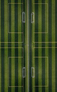 Preview wallpaper football field, top view, minimalism