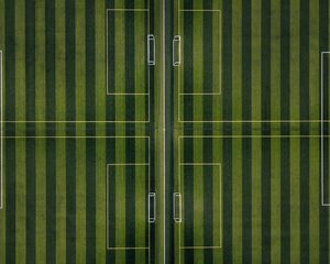 Preview wallpaper football field, top view, minimalism