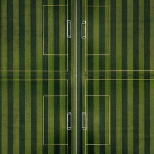 Preview wallpaper football field, top view, minimalism