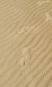 Preview wallpaper footprints, feet, sand, texture