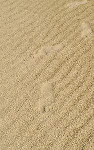 Preview wallpaper footprints, feet, sand, texture
