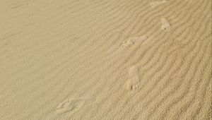 Preview wallpaper footprints, feet, sand, texture