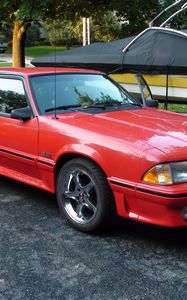 Preview wallpaper ford, 1993, foxbody, mustang