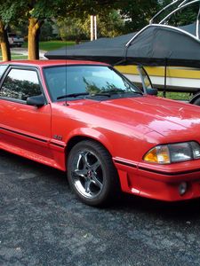 Preview wallpaper ford, 1993, foxbody, mustang