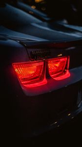 Preview wallpaper ford, car, lights, backlight, red