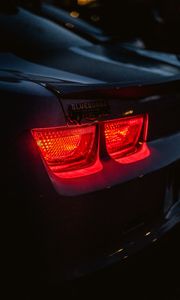 Preview wallpaper ford, car, lights, backlight, red