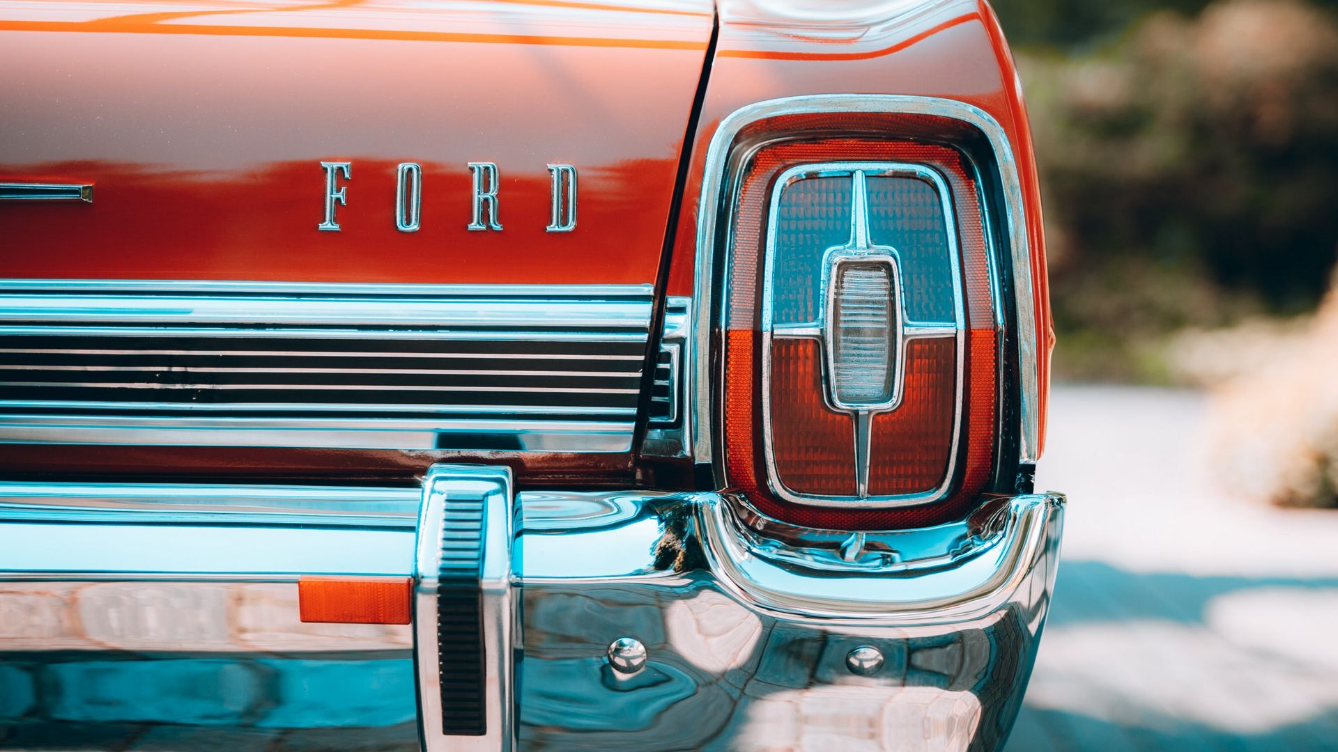 Download wallpaper 1920x1080 ford, car, retro, front view full hd, hdtv