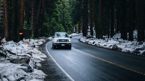 Preview wallpaper ford expedition xlt, ford, car, road, trees
