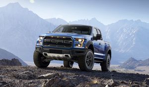 Preview wallpaper ford, f-150, raptor, pickup, stones