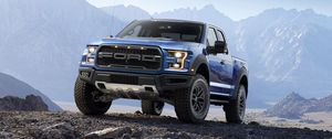 Preview wallpaper ford, f-150, raptor, pickup, stones