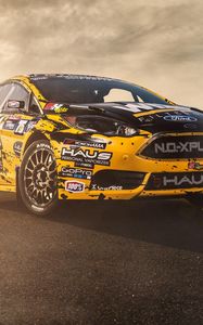 Preview wallpaper ford, fiesta, st, racing car, side view