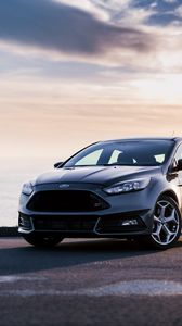 Preview wallpaper ford focus, ford, car, gray