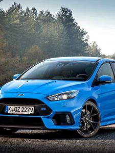 Preview wallpaper ford, focus, rs, blue, side view
