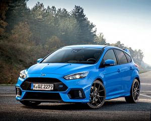 Preview wallpaper ford, focus, rs, blue, side view