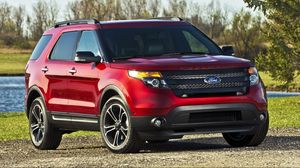 Preview wallpaper ford, ford explorer, auto, red