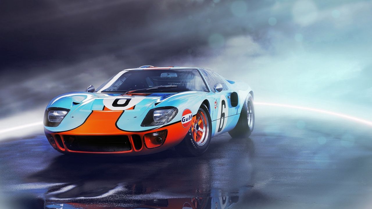 Wallpaper ford, gt40, front view, sports car