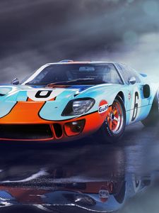 Preview wallpaper ford, gt40, front view, sports car