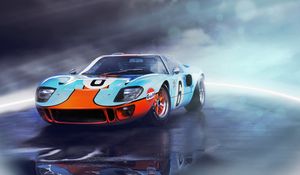Preview wallpaper ford, gt40, front view, sports car
